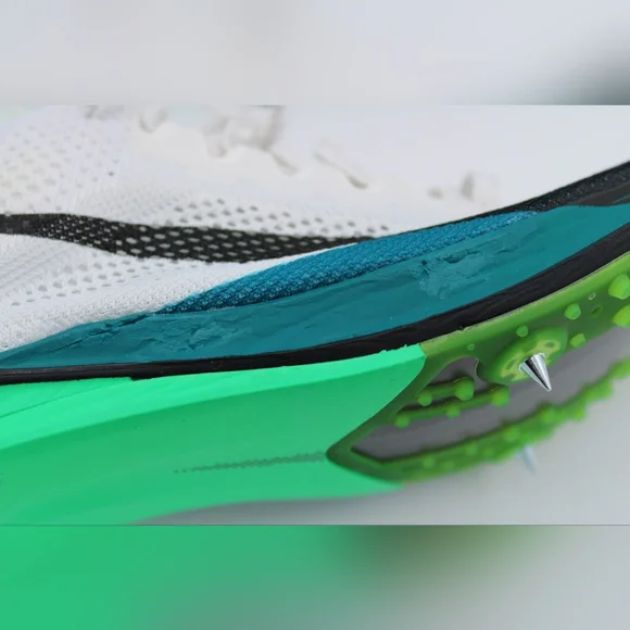 Nike ZoomX Dragonfly 2 Elite Track Spikes White Bright Spruce Men’s 7 FZ9315-102 - Picture 11 of 12